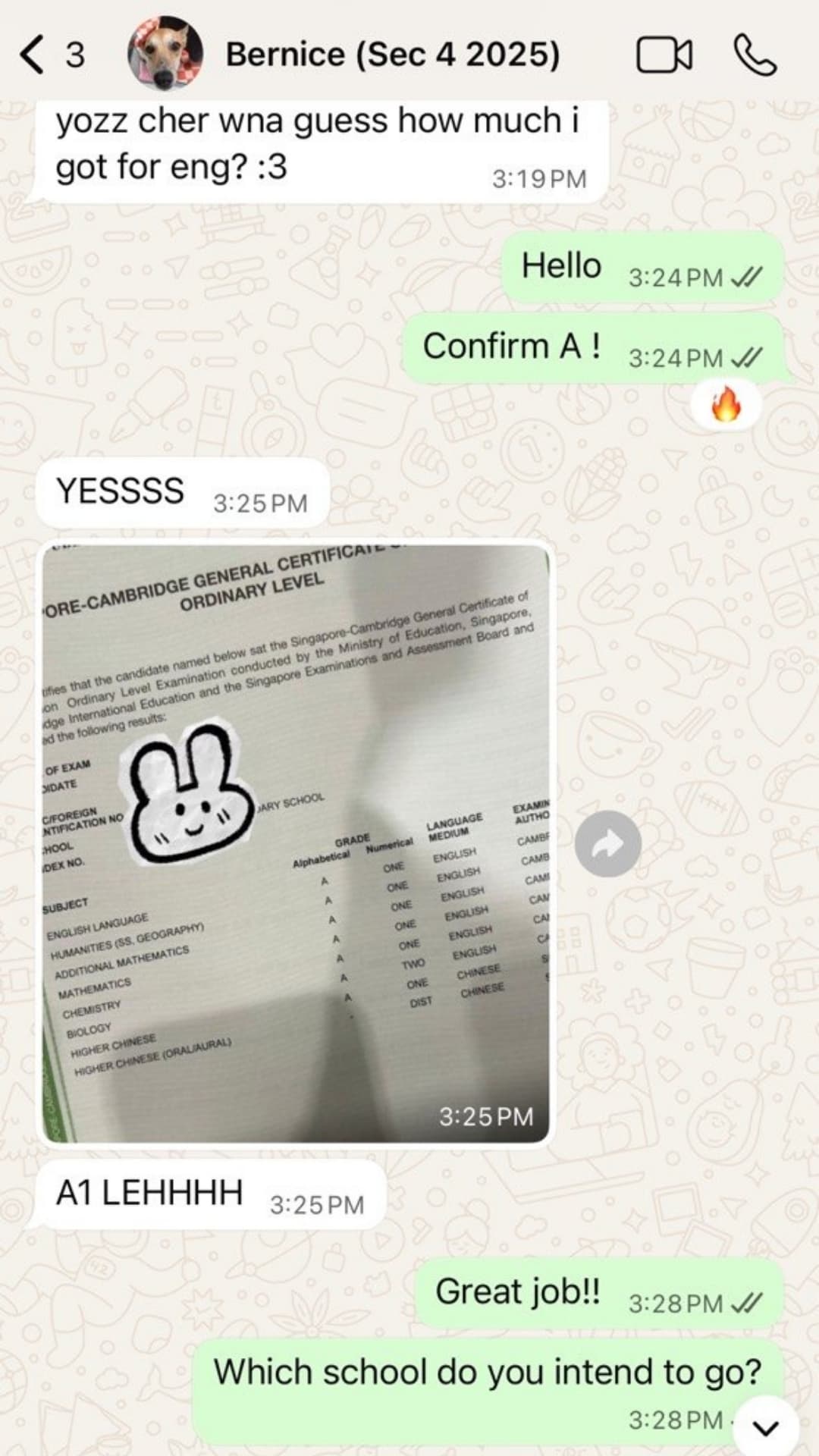 Zespa Learning student result proof 5