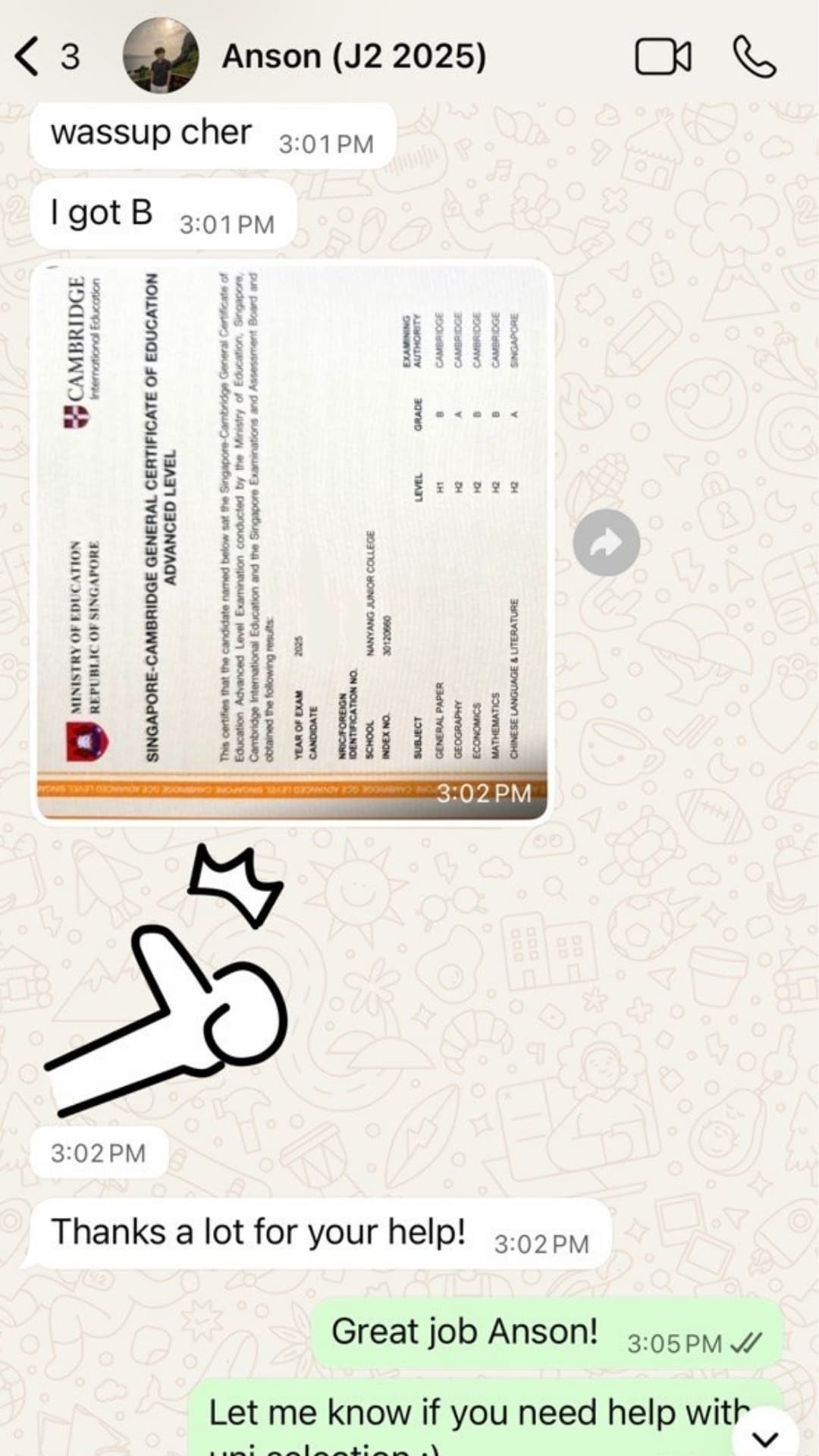 Zespa Learning student result proof 7